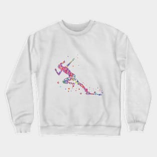 Sprinter on start line Crewneck Sweatshirt